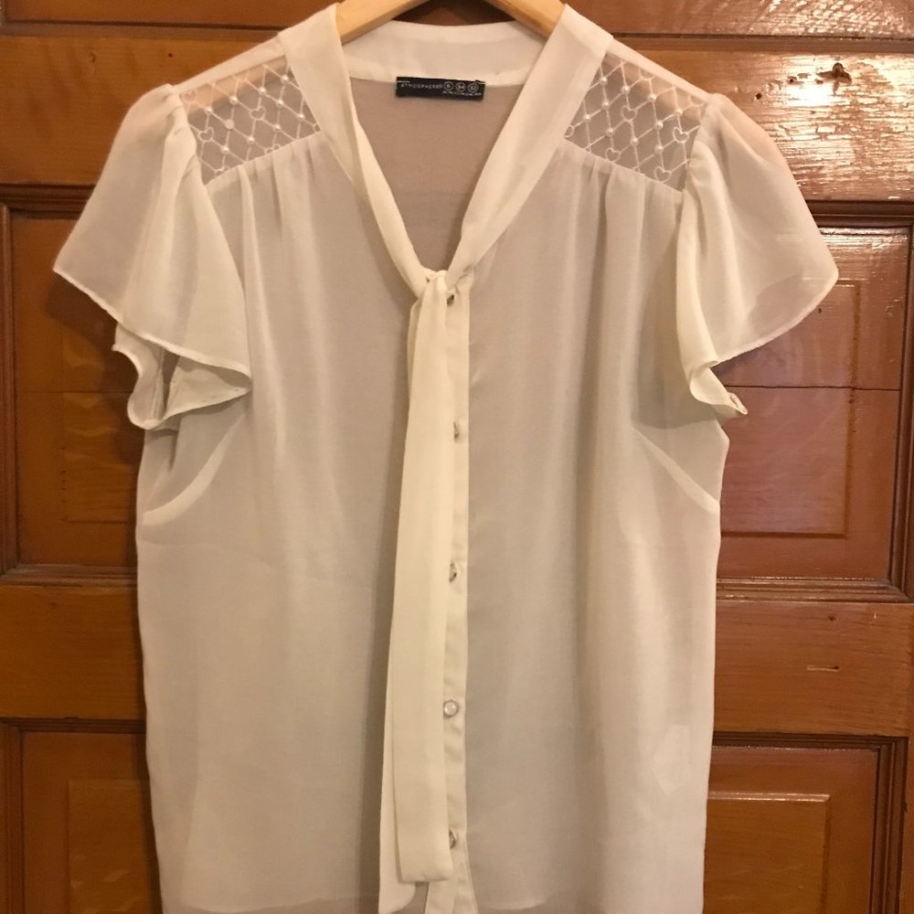 Sheer Cream Top